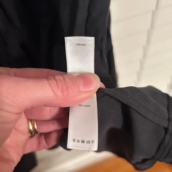 Unsubscribed Black Silk Dress Gothic Romance Whimsigoth Dark Fairycore - Picture 4 of 5